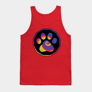 Cat circle rainbow Tank Top